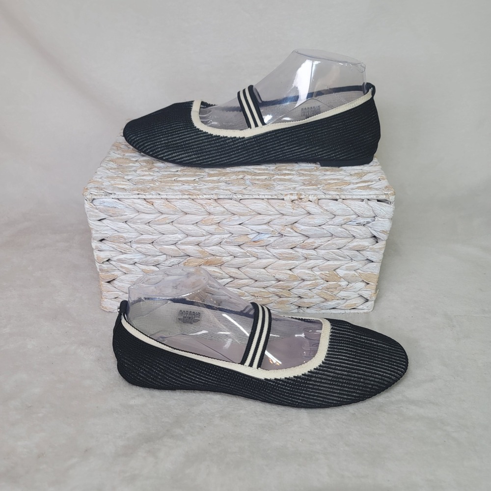 Danskin Balletcore Black Mary Jane Ballet Flats Dollcore Size 10 Dark Acadamia